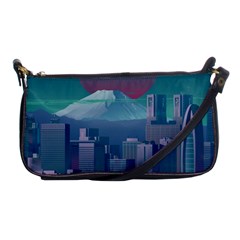 The Sun City Tokyo Japan Volcano Kyscrapers Building Shoulder Clutch Bag