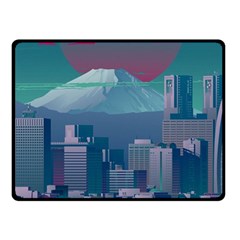 The Sun City Tokyo Japan Volcano Kyscrapers Building Fleece Blanket (small) by Grandong