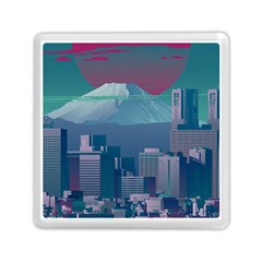 The Sun City Tokyo Japan Volcano Kyscrapers Building Memory Card Reader (square) by Grandong