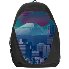 The Sun City Tokyo Japan Volcano Kyscrapers Building Backpack Bag