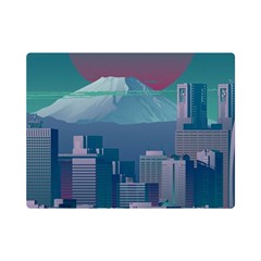 The Sun City Tokyo Japan Volcano Kyscrapers Building Premium Plush Fleece Blanket (mini) by Grandong