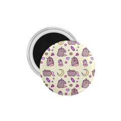 Beautiful Beauty Cartoon Cat 1 75  Magnets by Grandong