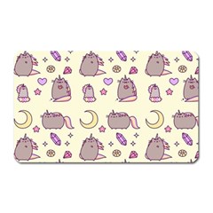 Beautiful Beauty Cartoon Cat Magnet (rectangular) by Grandong