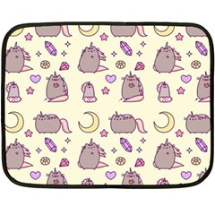 Beautiful Beauty Cartoon Cat Fleece Blanket (mini) by Grandong