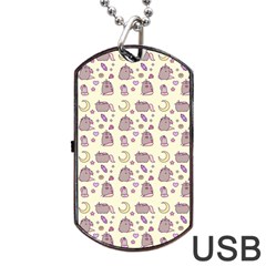 Beautiful Beauty Cartoon Cat Dog Tag Usb Flash (two Sides)