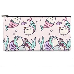 Cartoon Cat Cute Animal Design Drawing Illustration Kawaii Pencil Case by Grandong