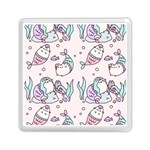 Cartoon Cat Cute Animal Design Drawing Illustration Kawaii Memory Card Reader (Square) Front