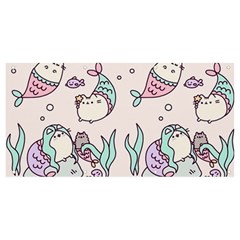 Cartoon Cat Cute Animal Design Drawing Illustration Kawaii Banner And Sign 8  X 4  by Grandong