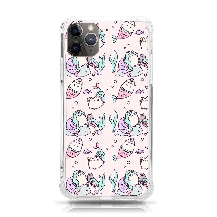 Cartoon Cat Cute Animal Design Drawing Illustration Kawaii iPhone 11 Pro Max 6.5 Inch TPU UV Print Case