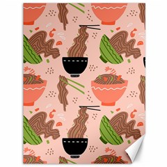 Doodle Yakisoba Seamless Pattern Background Cartoon Japanese Street Food Canvas 36  X 48  by Grandong