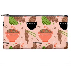 Doodle Yakisoba Seamless Pattern Background Cartoon Japanese Street Food Pencil Case by Grandong