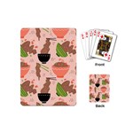 Doodle Yakisoba Seamless Pattern Background Cartoon Japanese Street Food Playing Cards Single Design (Mini) Back