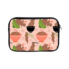 Doodle Yakisoba Seamless Pattern Background Cartoon Japanese Street Food Apple Ipad Mini Zipper Cases by Grandong