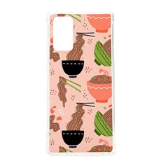 Doodle Yakisoba Seamless Pattern Background Cartoon Japanese Street Food Samsung Galaxy Note 20 Tpu Uv Case by Grandong