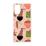 Doodle Yakisoba Seamless Pattern Background Cartoon Japanese Street Food Samsung Galaxy Note 20 TPU UV Case Front