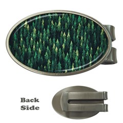 Forest Illustration Money Clips (oval)  by Grandong