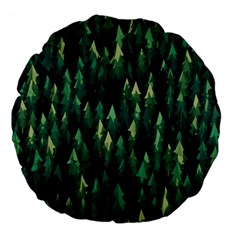 Forest Illustration Large 18  Premium Flano Round Cushions