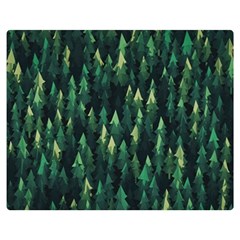 Forest Illustration Premium Plush Fleece Blanket (medium) by Grandong