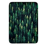 Forest Illustration Rectangular Glass Fridge Magnet (4 pack) Front