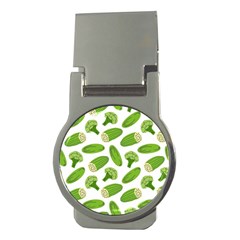 Vegetable Pattern With Composition Broccoli Money Clips (round)  by Grandong