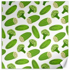 Vegetable Pattern With Composition Broccoli Canvas 12  X 12  by Grandong