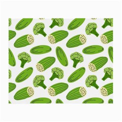 Vegetable Pattern With Composition Broccoli Small Glasses Cloth (2 Sides) by Grandong