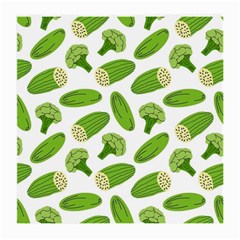 Vegetable Pattern With Composition Broccoli Medium Glasses Cloth (2 Sides)