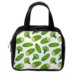 Vegetable Pattern With Composition Broccoli Classic Handbag (one Side) by Grandong