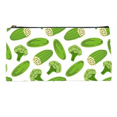 Vegetable Pattern With Composition Broccoli Pencil Case by Grandong