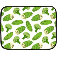 Vegetable Pattern With Composition Broccoli Two Sides Fleece Blanket (mini) by Grandong