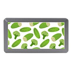 Vegetable Pattern With Composition Broccoli Memory Card Reader (mini) by Grandong