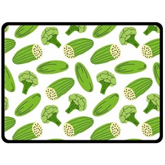 Vegetable Pattern With Composition Broccoli Two Sides Fleece Blanket (large) by Grandong