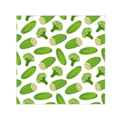 Vegetable Pattern With Composition Broccoli Square Satin Scarf (30  X 30 ) by Grandong