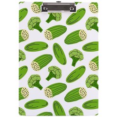 Vegetable Pattern With Composition Broccoli A4 Acrylic Clipboard