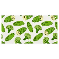 Vegetable Pattern With Composition Broccoli Banner And Sign 6  X 3  by Grandong