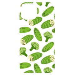 Vegetable Pattern With Composition Broccoli Iphone 14 Black Uv Print Case by Grandong