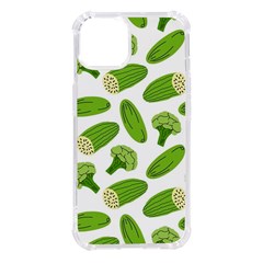 Vegetable Pattern With Composition Broccoli Iphone 14 Tpu Uv Print Case by Grandong