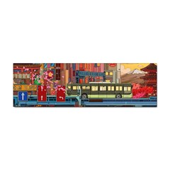 The City Style Bus Fantasy Architecture Art Sticker (bumper) by Grandong