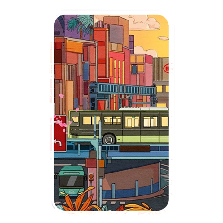 The City Style Bus Fantasy Architecture Art Memory Card Reader (Rectangular)