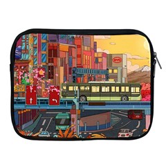 The City Style Bus Fantasy Architecture Art Apple Ipad 2/3/4 Zipper Cases by Grandong