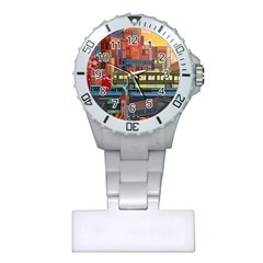 The City Style Bus Fantasy Architecture Art Plastic Nurses Watch by Grandong