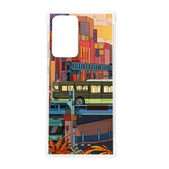 The City Style Bus Fantasy Architecture Art Samsung Galaxy Note 20 Ultra Tpu Uv Case by Grandong