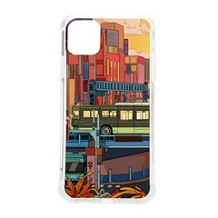 The City Style Bus Fantasy Architecture Art Iphone 11 Pro Max 6 5 Inch Tpu Uv Print Case by Grandong