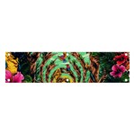 Monkey Tiger Bird Parrot Forest Jungle Style Banner and Sign 4  x 1  Front