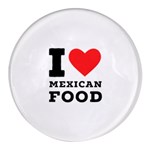 I love Mexican food Round Glass Fridge Magnet (4 pack) Front