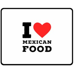 I Love Mexican Food Fleece Blanket (medium) by ilovewhateva