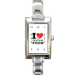 I love Thailand food Rectangle Italian Charm Watch