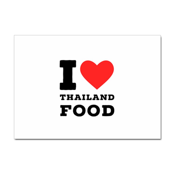 I love Thailand food Sticker A4 (100 pack)