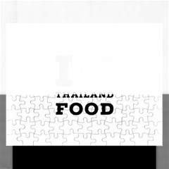 I love Thailand food Rectangular Jigsaw Puzzl