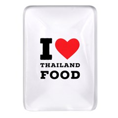 I Love Thailand Food Rectangular Glass Fridge Magnet (4 Pack)